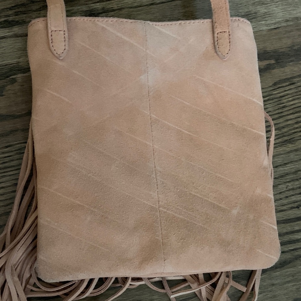 Margot Tan Suede Fringe Crossbody Bag - Picture 6 of 6